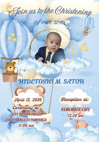 EGアカデミー日本人スタッフ・佐藤さんのお子様の洗礼式に行ってきました。